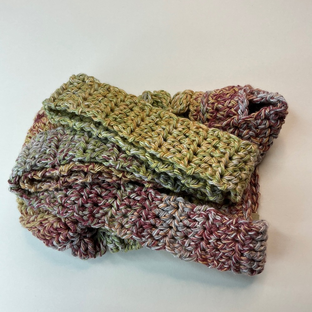 Handmade Multi Crochet Water Bottle Holder Unisex OS Crossbody Boho Sling - Picture 16 of 17